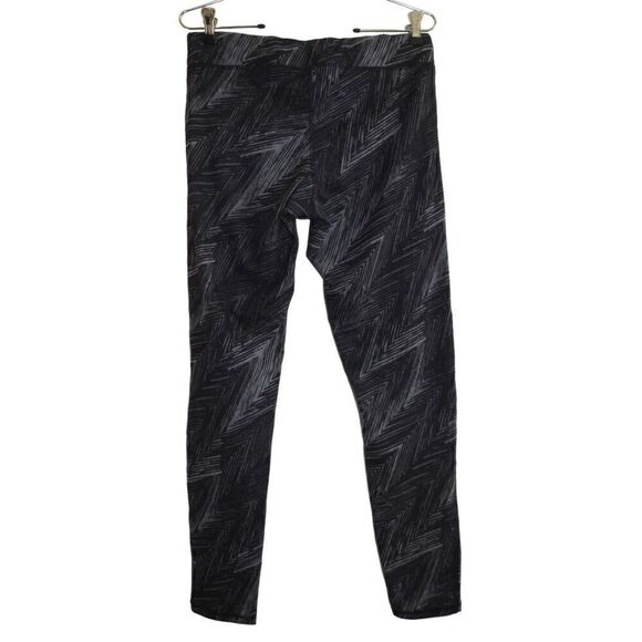 Champion Duo Dry Gray & Black Pattern Leggings Sz L - Picture 4 of 4